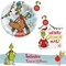 Dr. Seuss The Grinch Christmas Party Supplies Bundle with Appetizer Plates Featuring "Max" and The Grinch Napkins for 16 Guests - Serves 16 FREE SHIPPING